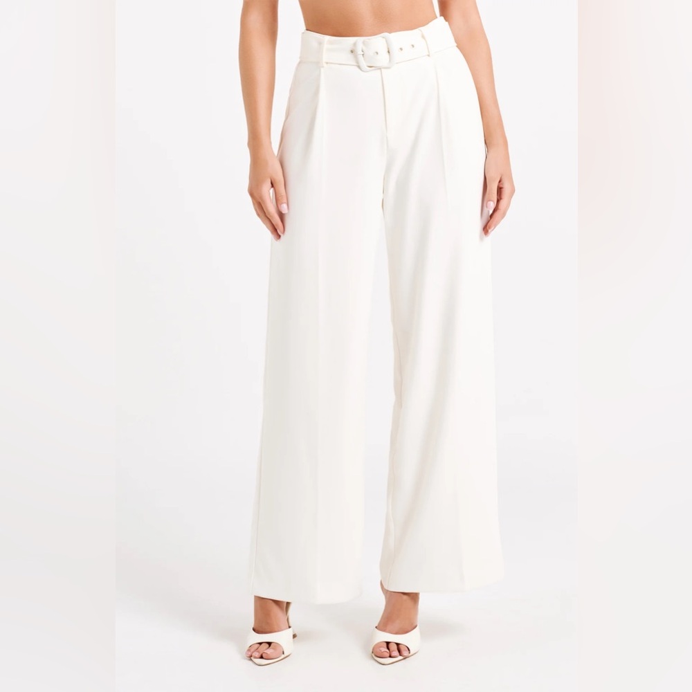 TENLEY
Wide Leg Suiting Pants - Ivory
